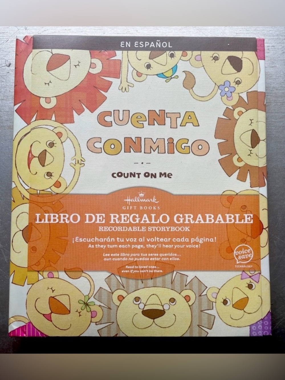 Hallmark Recordable Storybook Cuenta Conmigo Count on Me Bilingual Book
